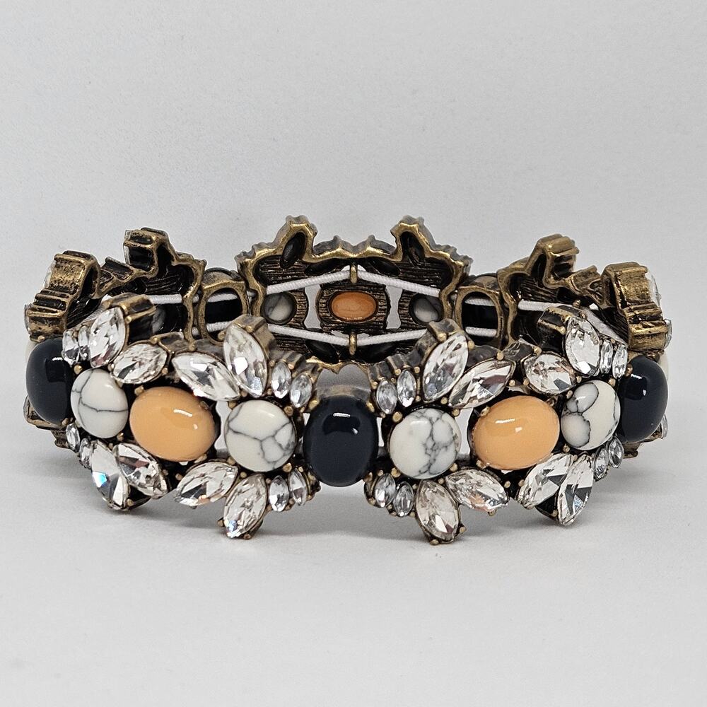 Chloe + Isabel Morningtide Stretch Bracelet Howlite Navy Pink Stretch Fit B188
